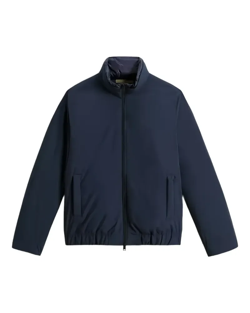 Woolrich quilted-lining zip-up bomber jacket - Blau Blau