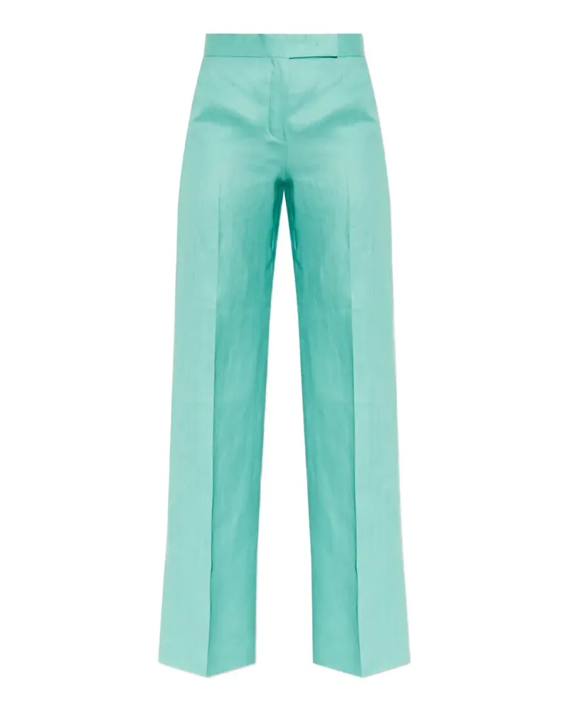 Max Mara Hose mit weitem Bein - Grün Grün