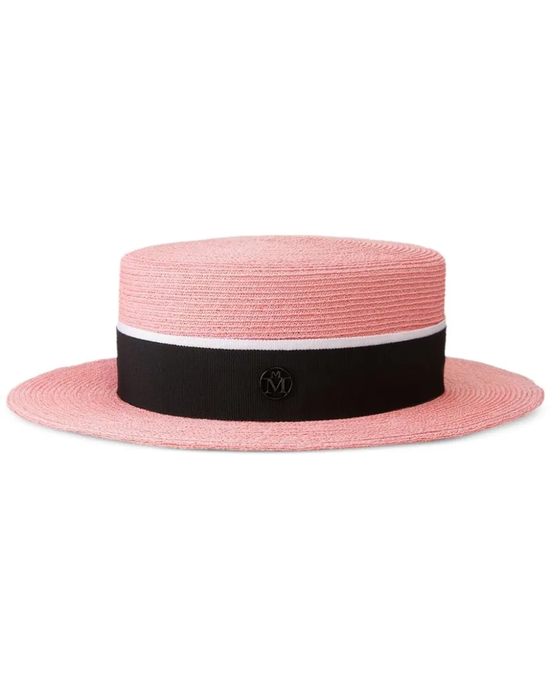 Maison Michel Kiki Fedora aus Bast Rosa