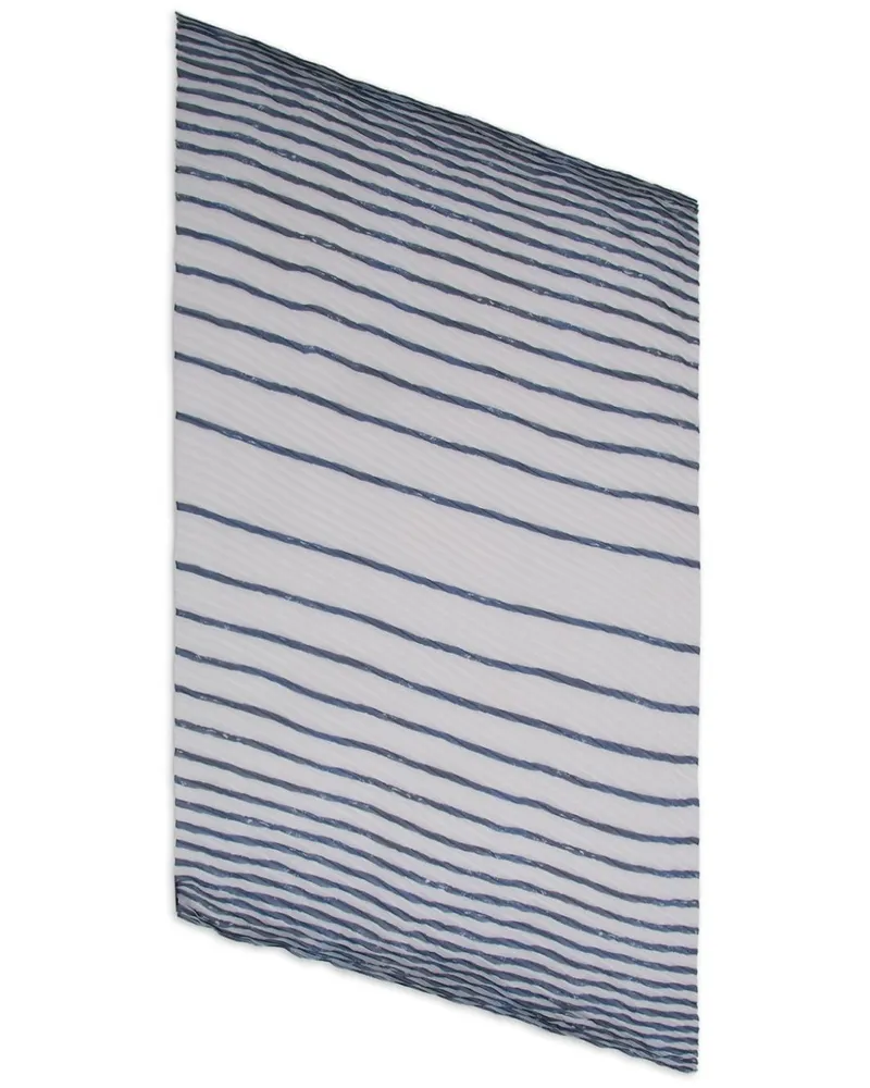 Emporio Armani Plissierter Schal - Blau Blau