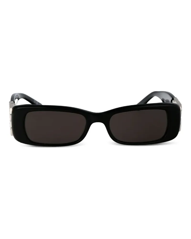 Balenciaga Dynasty Sonnenbrille mit eckigem Gestell - Schwarz Schwarz