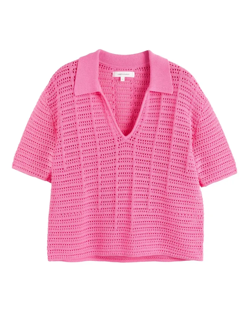 Chinti & Parker Set aus gehäkeltem Oberteil und Shorts - Rosa Rosa