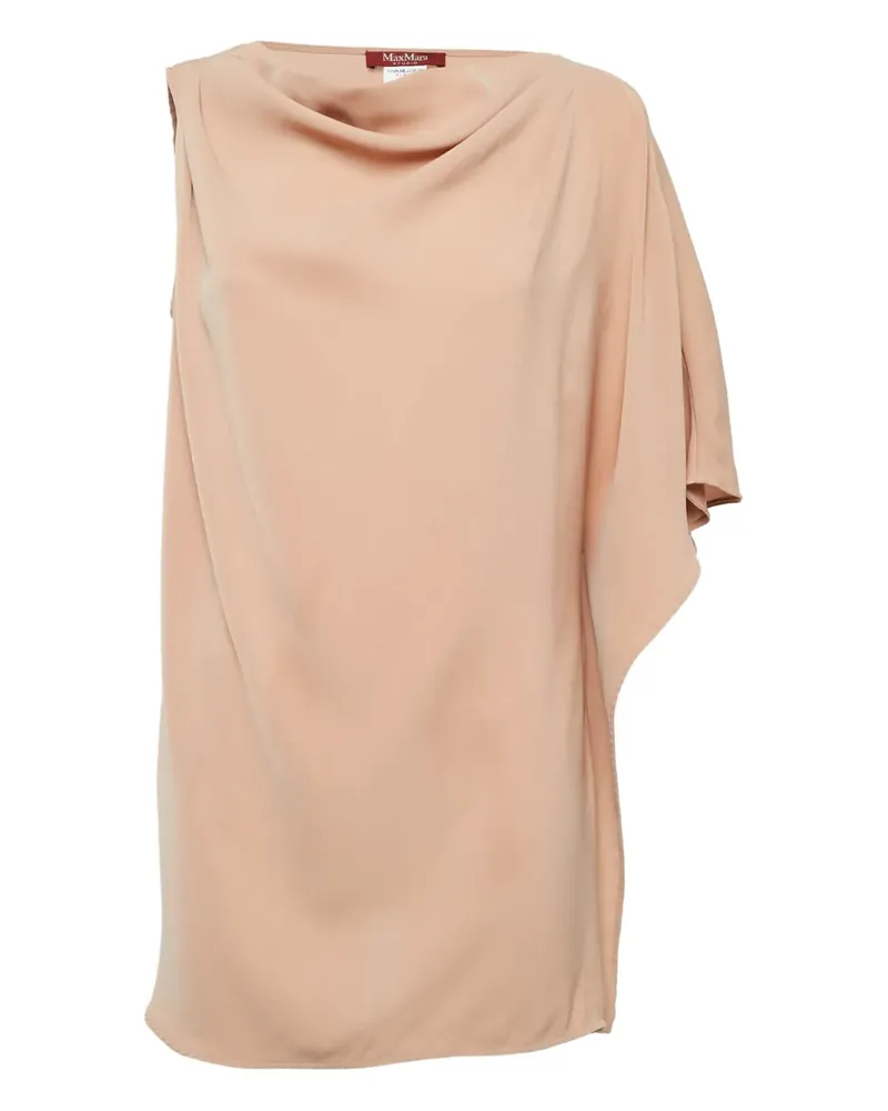 Max Mara Asymmetrische Bluse mit Drapierung - Nude Nude