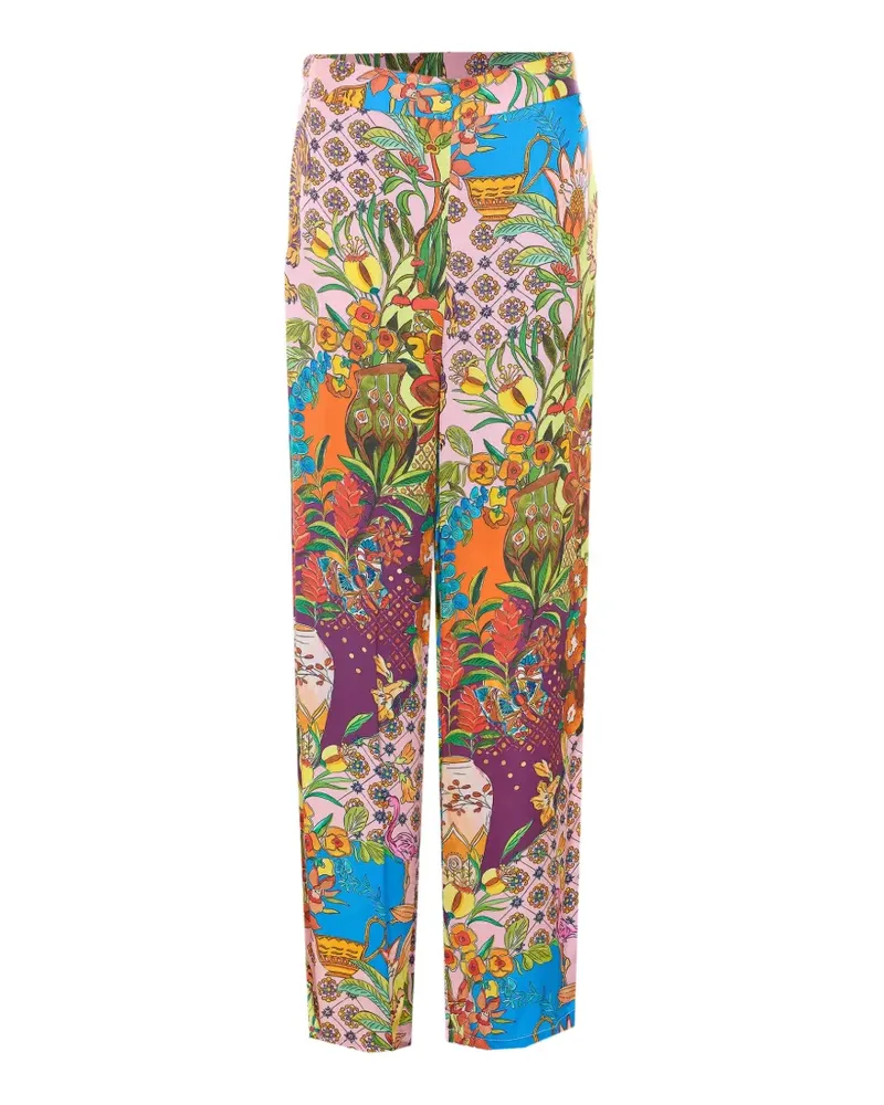 Liu Jo elasticated-waist printed trousers - Rosa Rosa