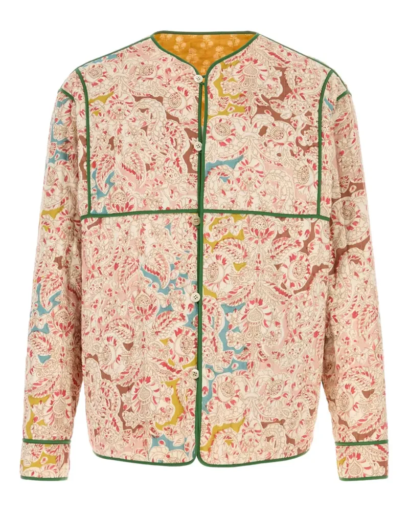 Valentino Garavani Leinenhemd mit Paisley-Print - Nude Nude