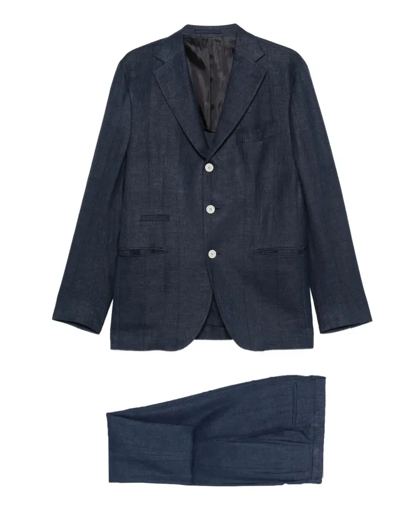 Eleventy Einreihiger Anzug - Blau Blau