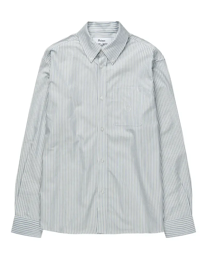 Palmes Hemd mit gestreifter Tasche - Blau Blau