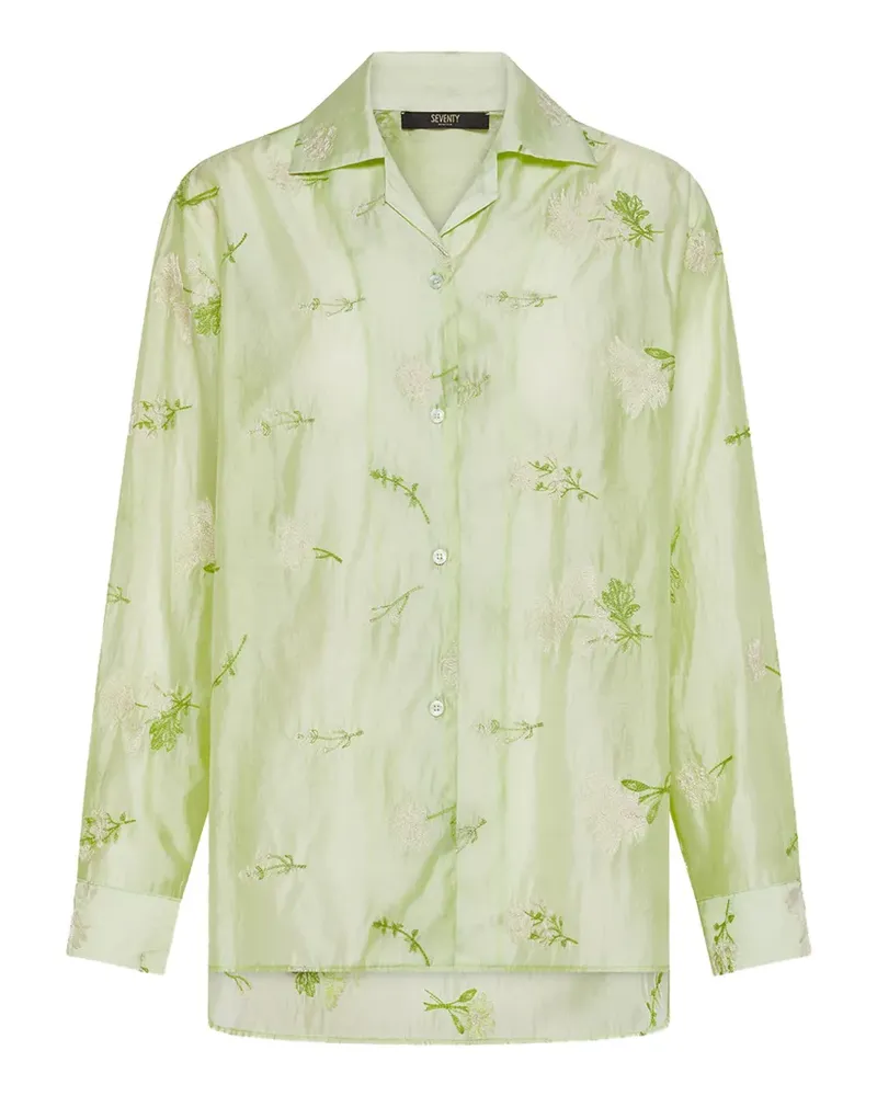 Seventy floral collared shirt - Grün Grün