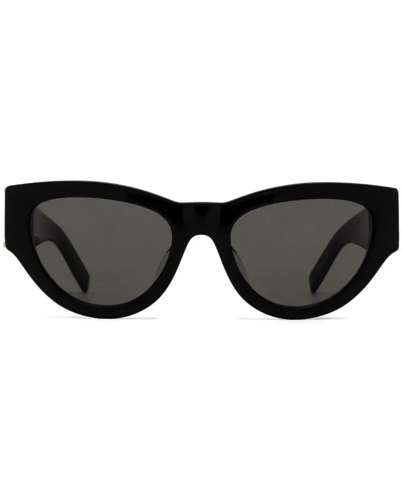 Saint Laurent Sonnenbrille mit rundem Gestell - Schwarz Schwarz