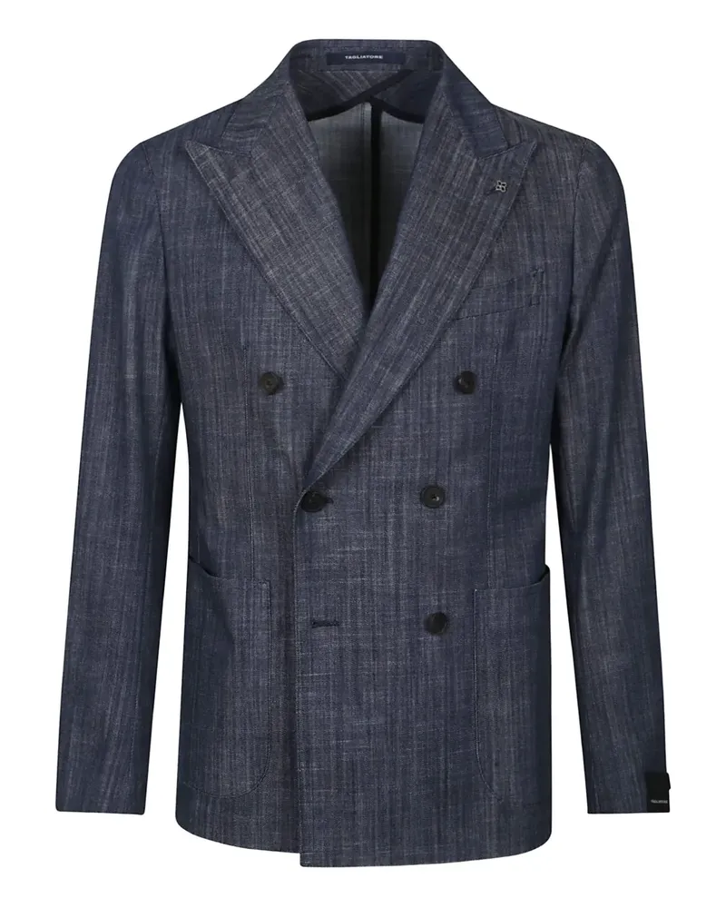 Tagliatore Doppelreihiger Sakko - Blau Blau
