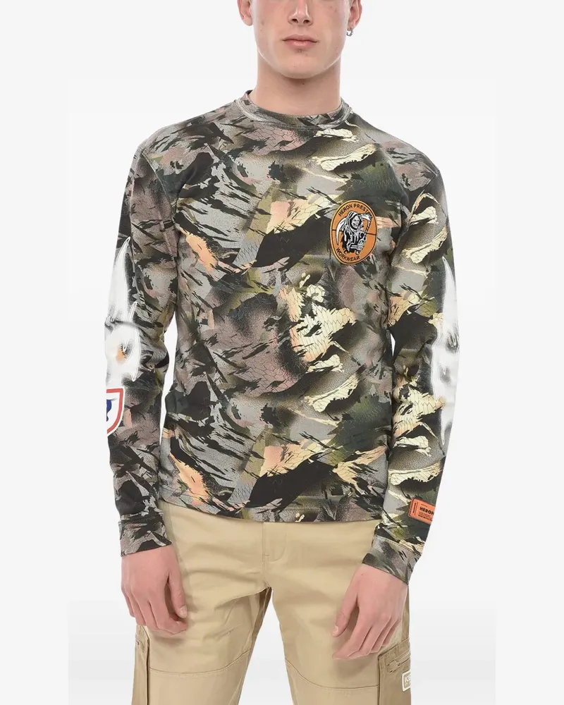 Heron Preston Sweatshirt mit Camouflage-Print - Grau Grau
