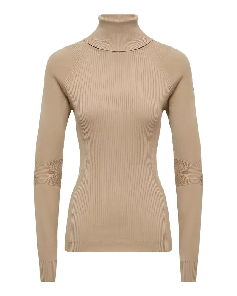 Moncler Gerippter Rollkragenpullover - Nude Nude