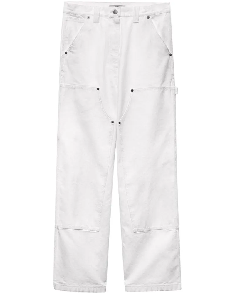 Prada Hose aus Canvas - Weiß Weiß