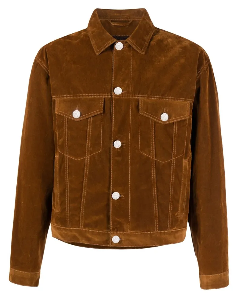 Etro Jacke mit Logo-Stickerei - Braun Braun