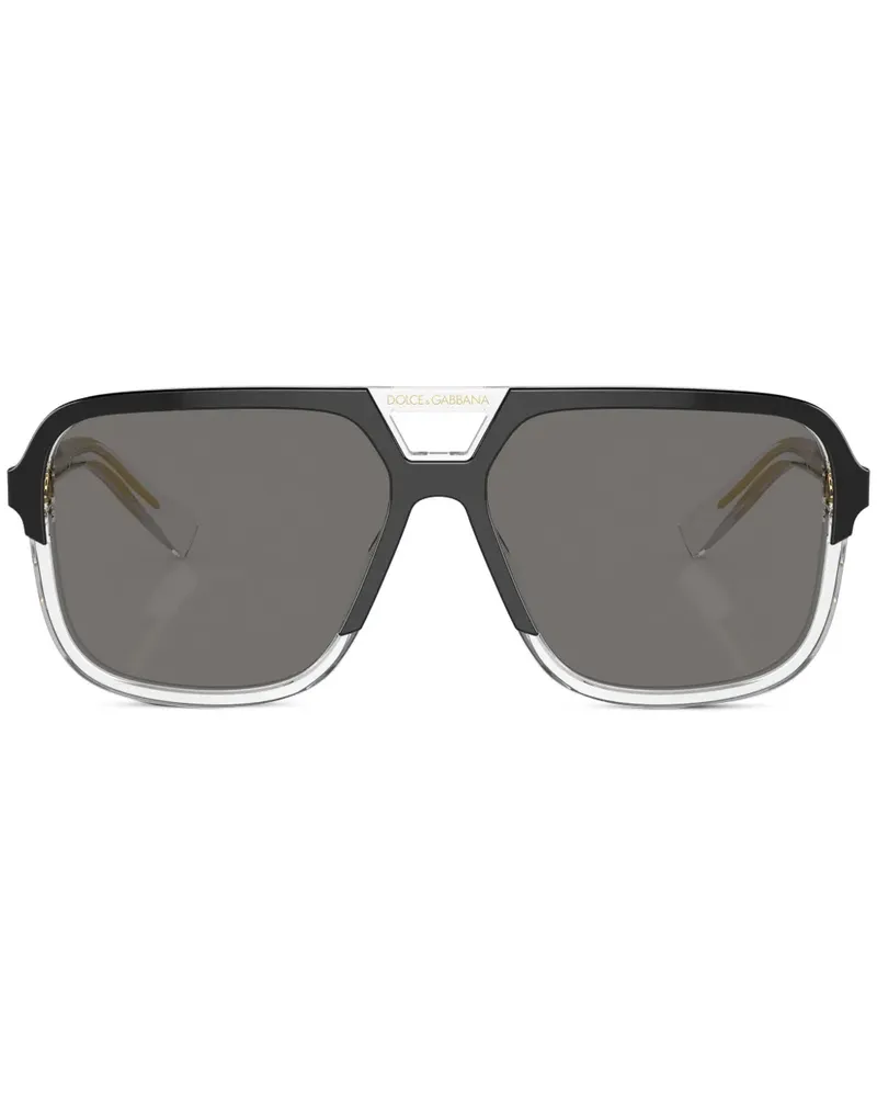 Dolce & Gabbana Klassische Pilotenbrille - Schwarz Schwarz