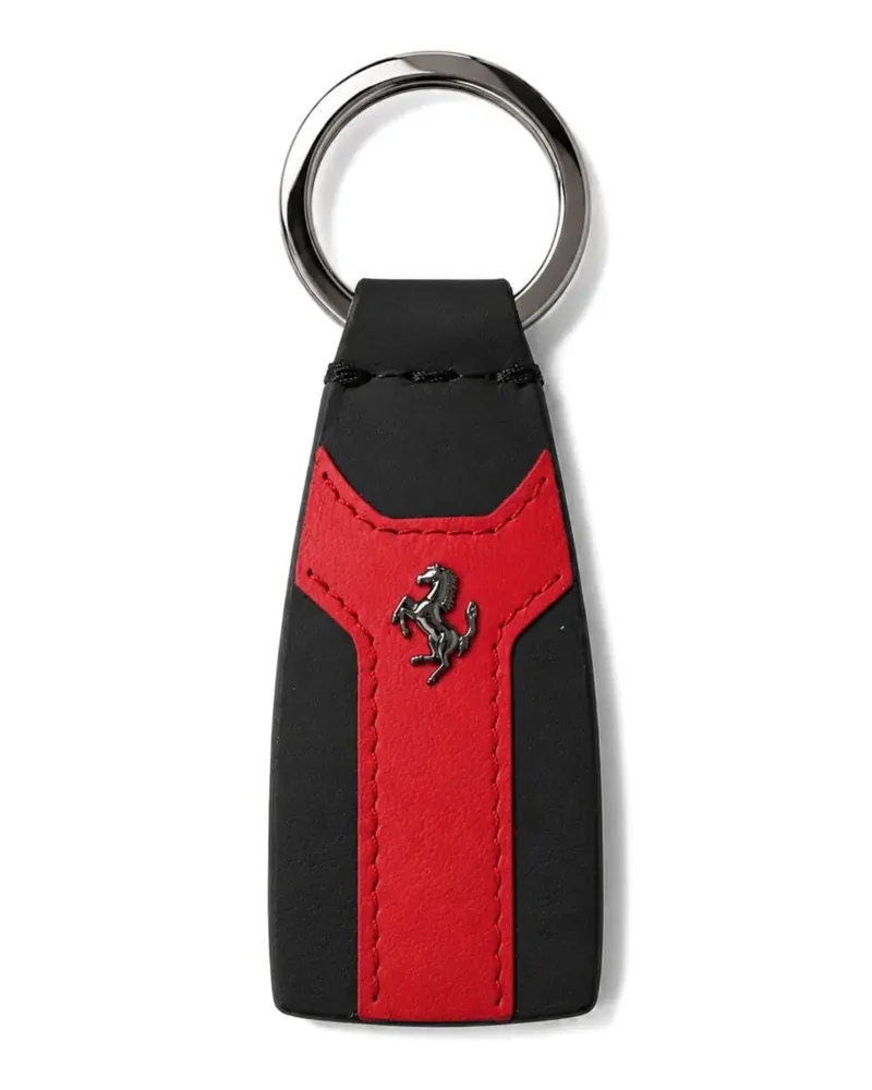 Ferrari Prancing Horse leather keyring - Schwarz Schwarz