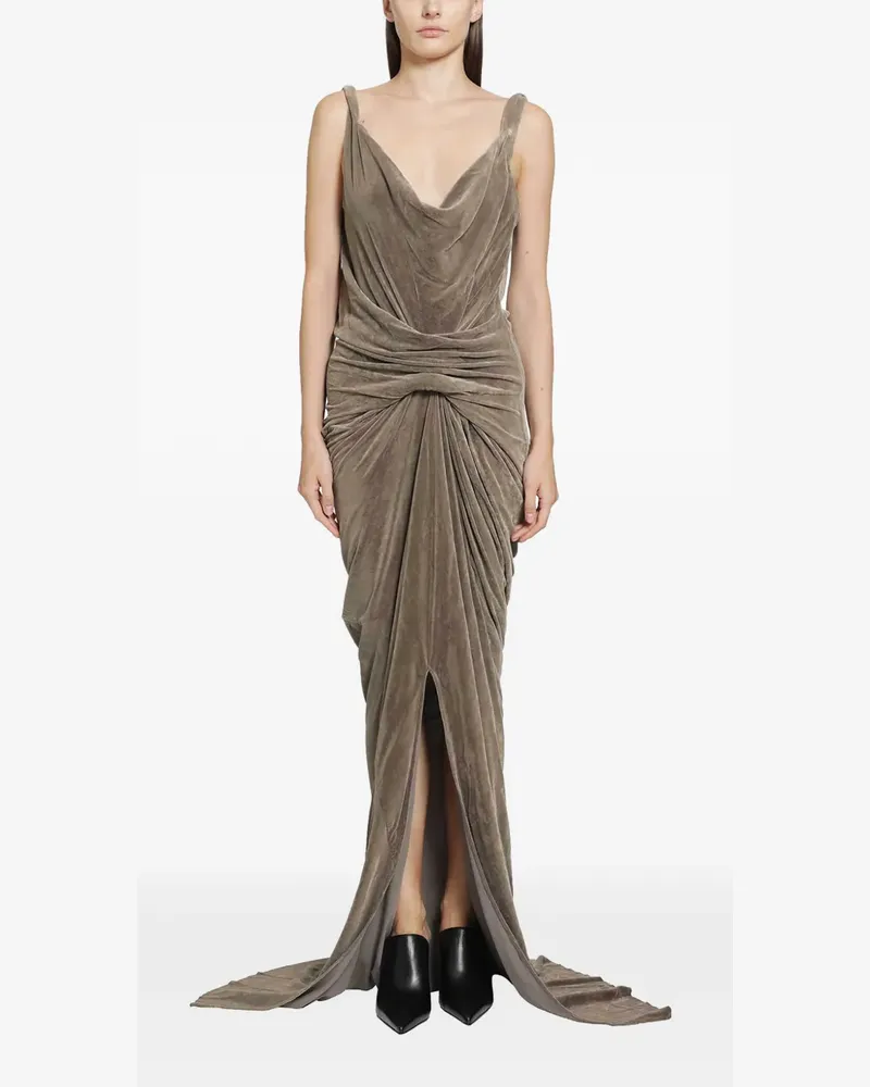 Rick Owens Drapiertes Strutter Maxikleid - Nude Nude