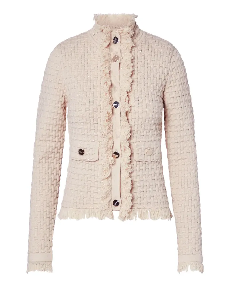 Liu Jo Jacke mit ausgefransten Details - Nude Nude