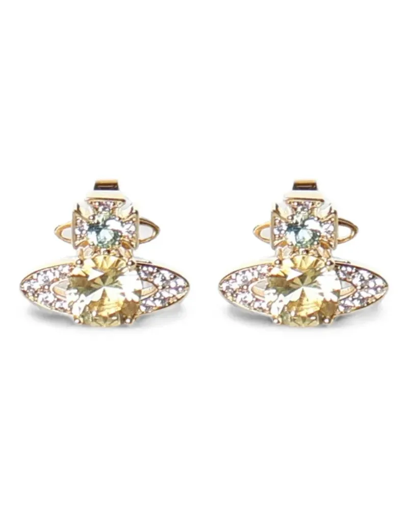 Vivienne Westwood Orb crystal-embellished earrings - Gold Gold
