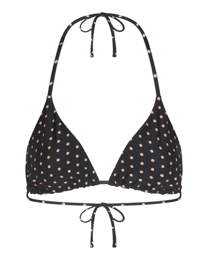 Simon Miller Bwai Bikinioberteil mit Polka Dots - Schwarz Schwarz
