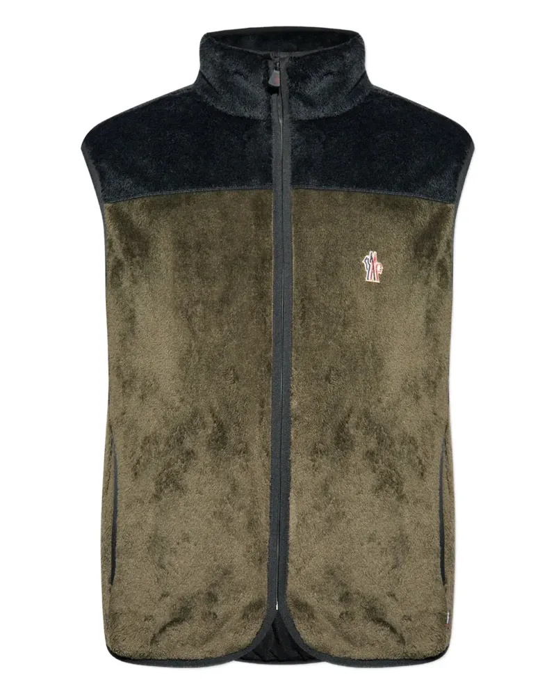 Moncler zip-fastening logo gilet - Grün Grün