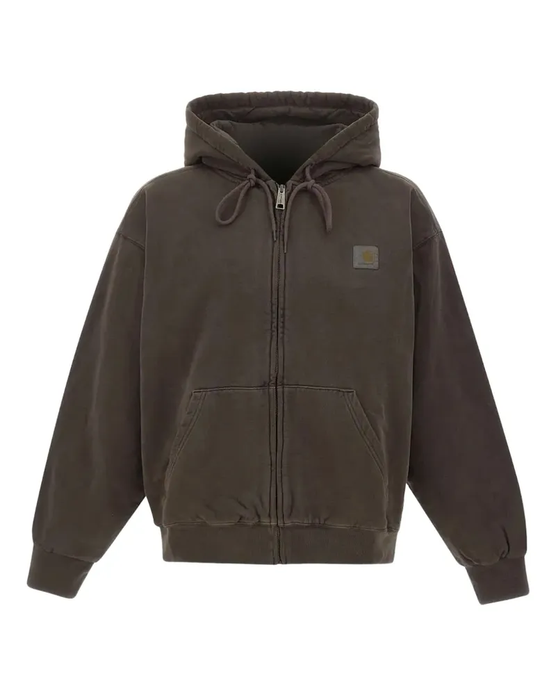 Carhartt WIP Kapuzenjacke mit Logo-Patch - Braun Braun
