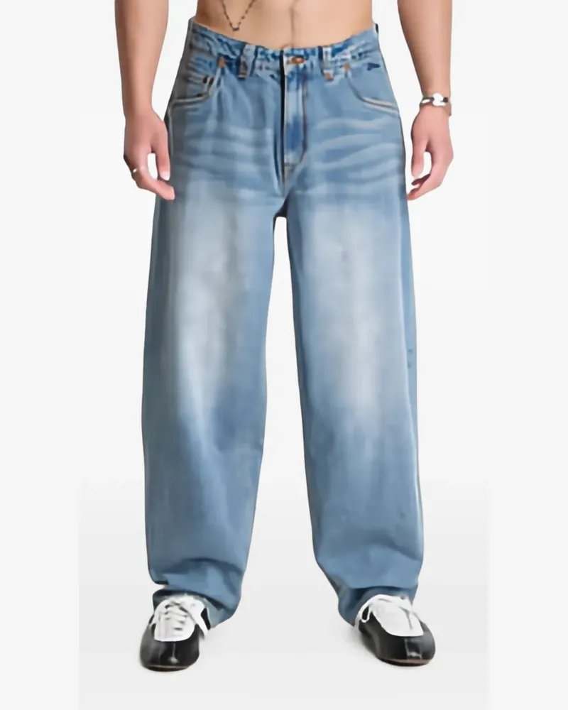 Dime faded baggy jeans - Blau Blau
