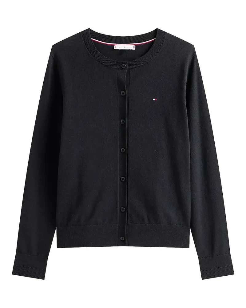 Tommy Hilfiger Cropped-Cardigan - Schwarz Schwarz