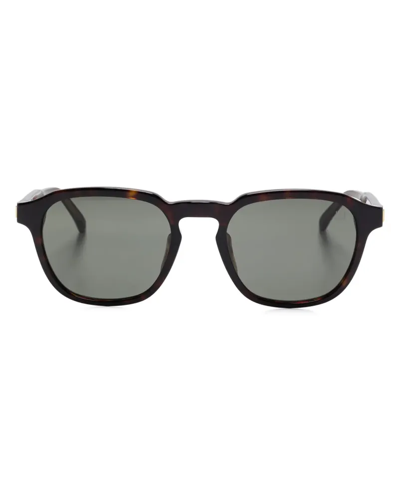Dunhill Sonnenbrille mit eckigem Gestell - Braun Braun