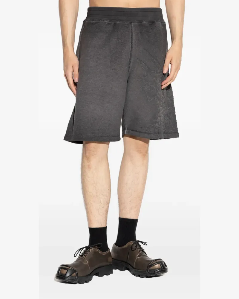 Diesel P-Rawcrow Shorts im Distressed-Look - Grau Grau