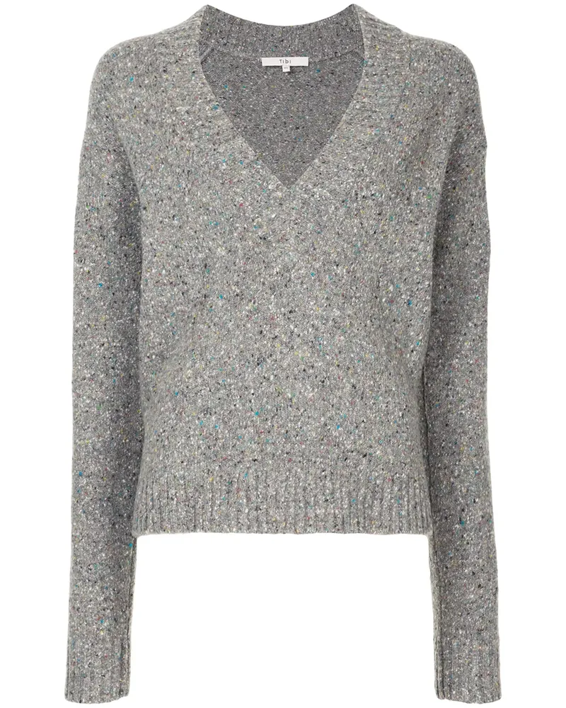 tibi Eco Tweedy' Pullover - Grau Grau