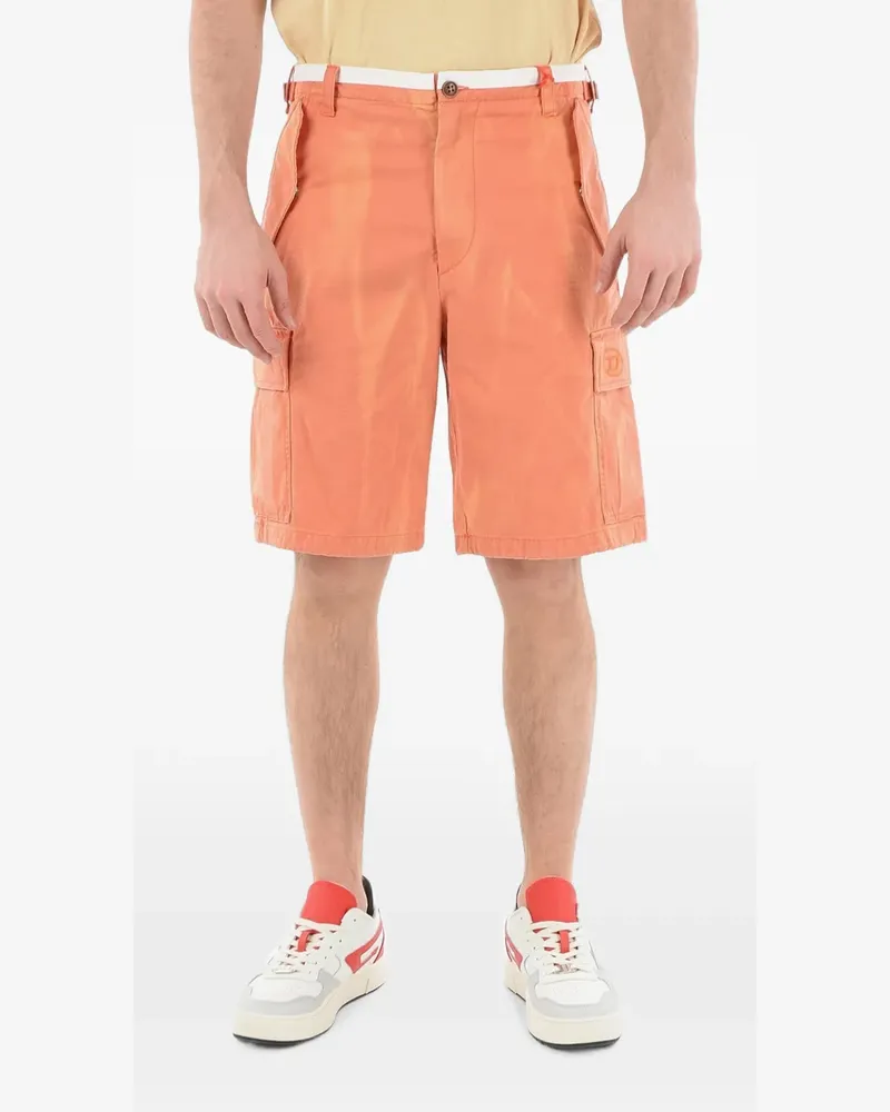 Diesel Cargo-Shorts mit Gürtelschlaufen - Orange Orange