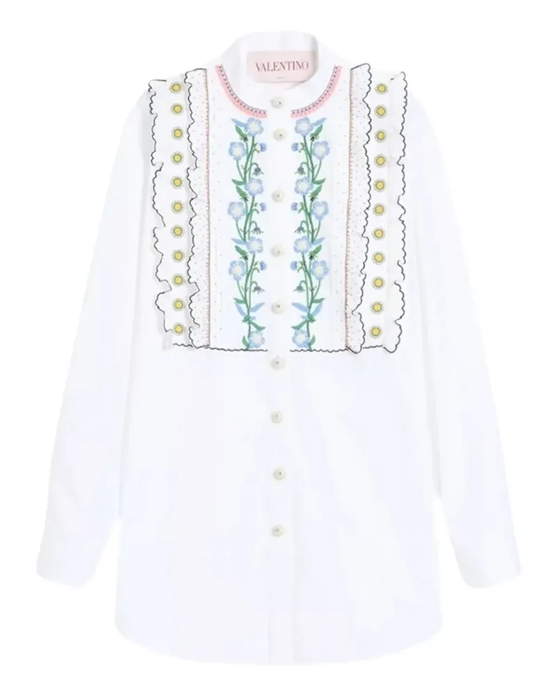 Valentino Garavani Hemd mit Stickerei - Weiß Weiß