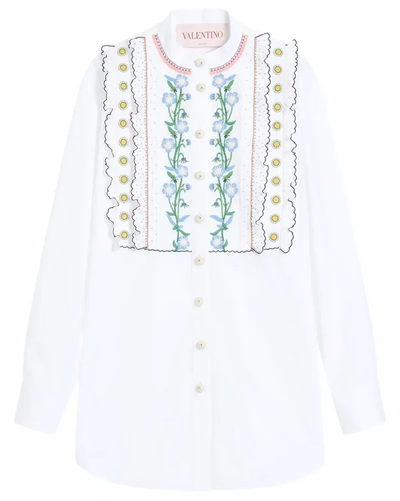 Valentino Garavani Hemd mit Stickerei - Weiß Weiß