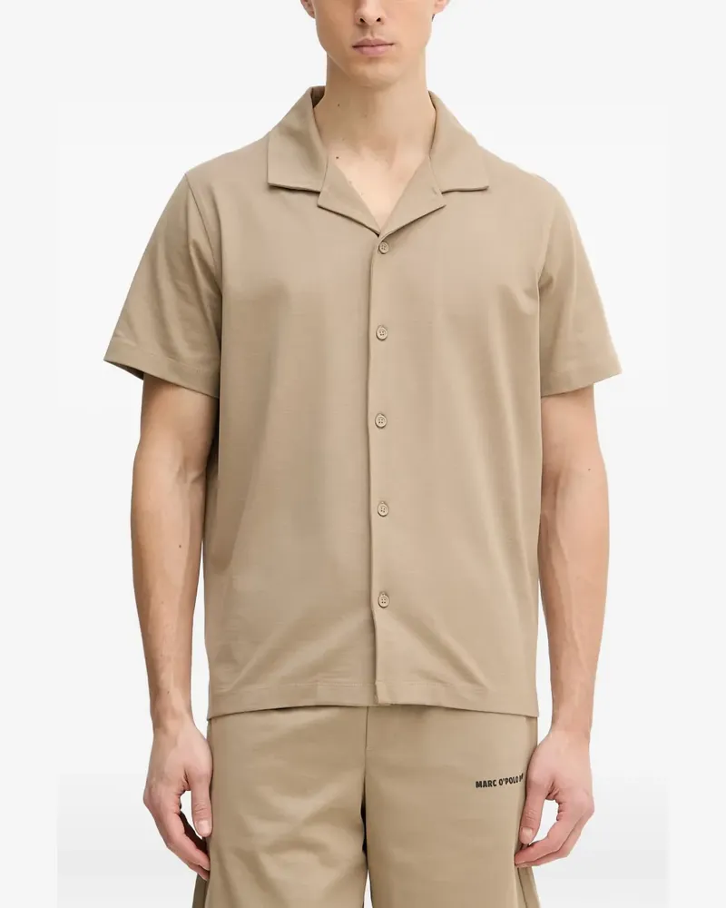 Marc O'Polo short-sleeved camp-collar shirt - Nude Nude
