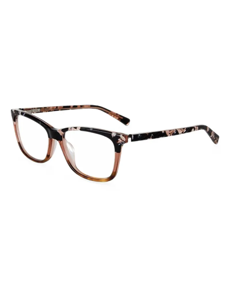 Tumi havana square-frame glasses - Nude Nude