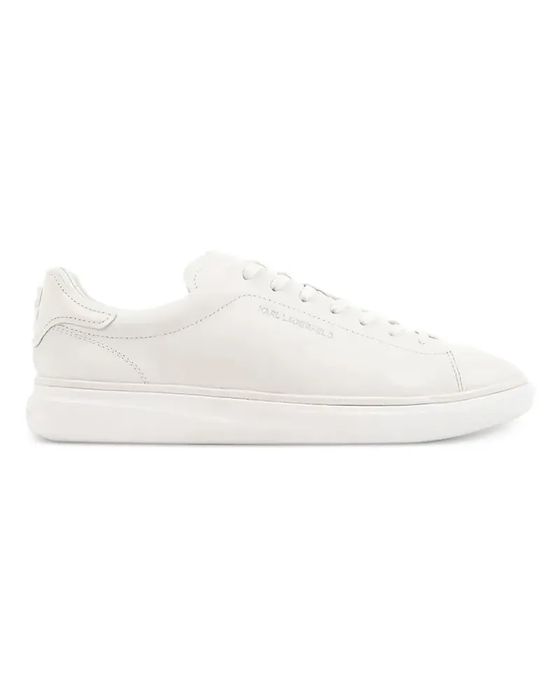 Karl Lagerfeld logo-embossed leather sneakers - Weiß Weiß