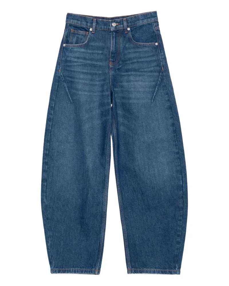 Maje logo-patch jeans - Blau Blau