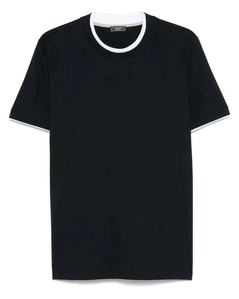 Peserico T-Shirt aus Baumwolljersey - Blau Blau