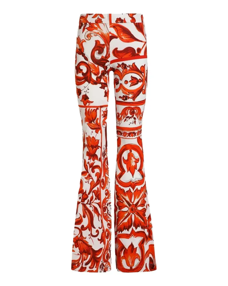 Dolce & Gabbana Ausgestellte Hose - Weiß Weiß