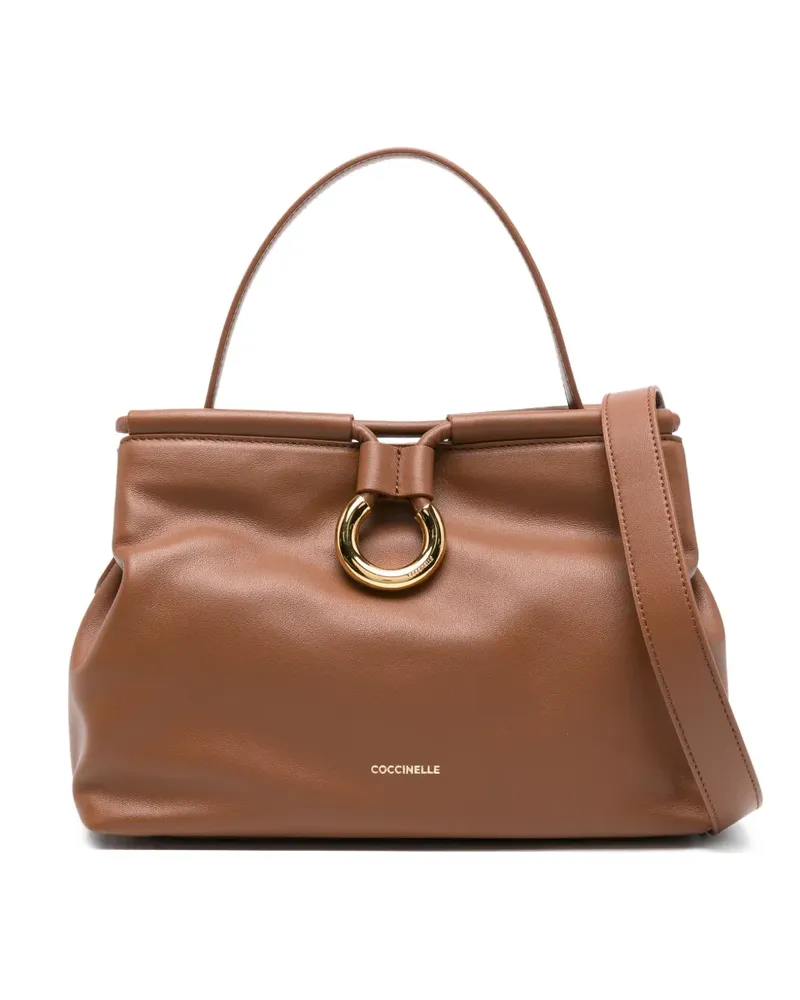 Coccinelle Schultertasche aus Leder - Braun Braun