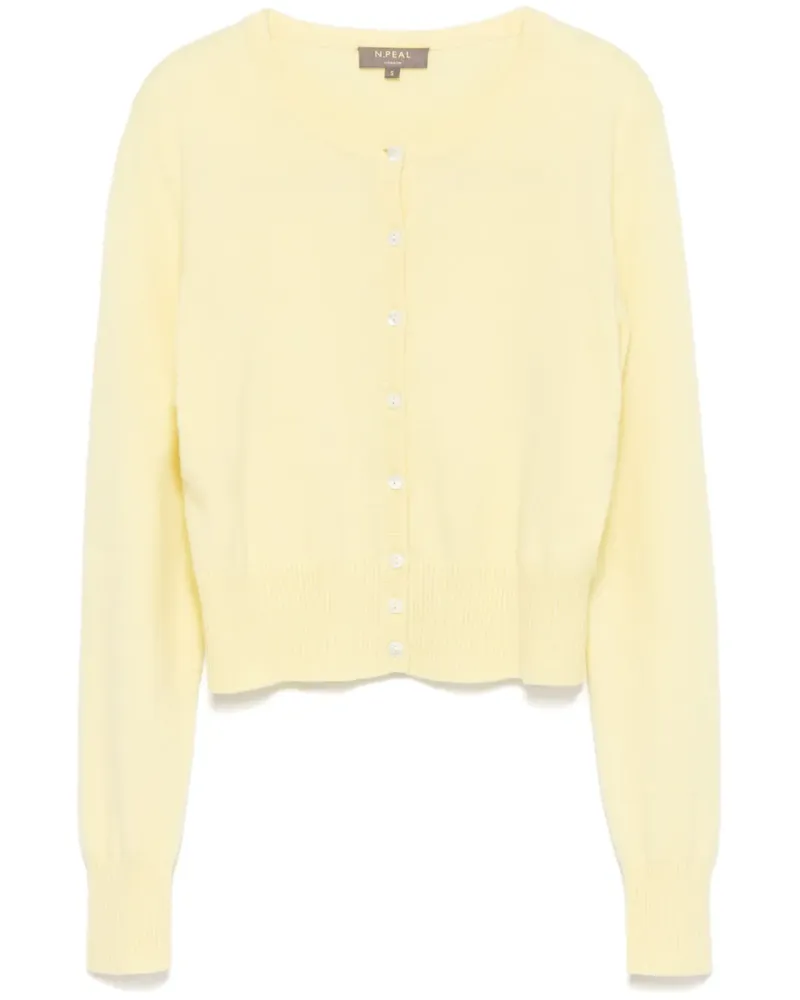 N.Peal Ivy Cropped-Cardigan - Gelb Gelb