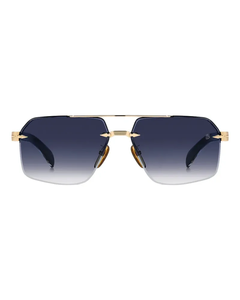 EYEWEAR by DAVID BECKHAM Rahmenlose Sonnenbrille mit geometrischer Form - Gold Gold