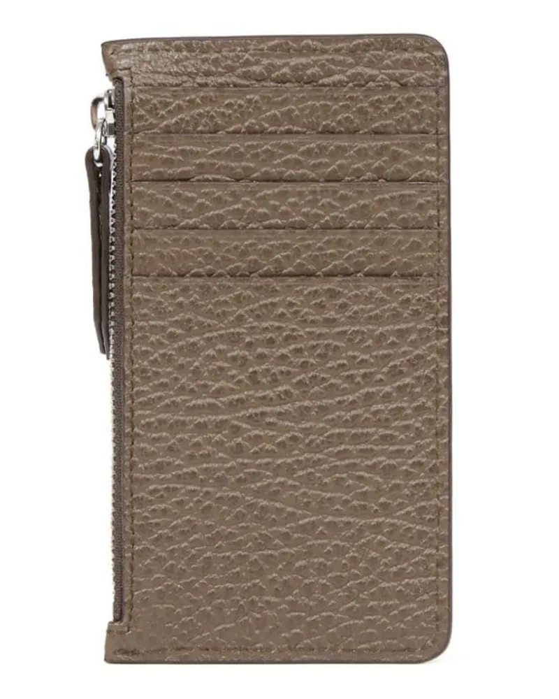 Maison Margiela Kartenetui mit Ziernähten - Braun Braun