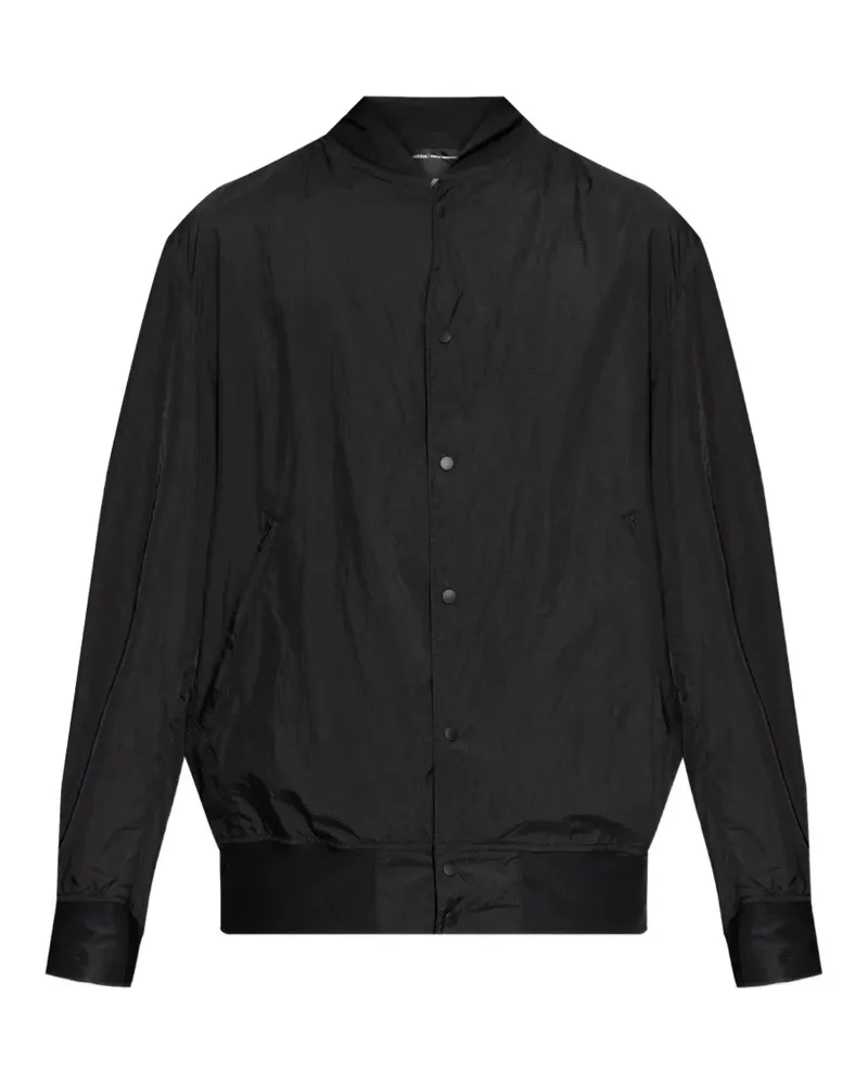 Y-3 Collegiate ribbed bomber jacket - Schwarz Schwarz