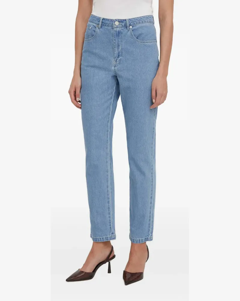DKNY graphic-print jeans - Blau Blau