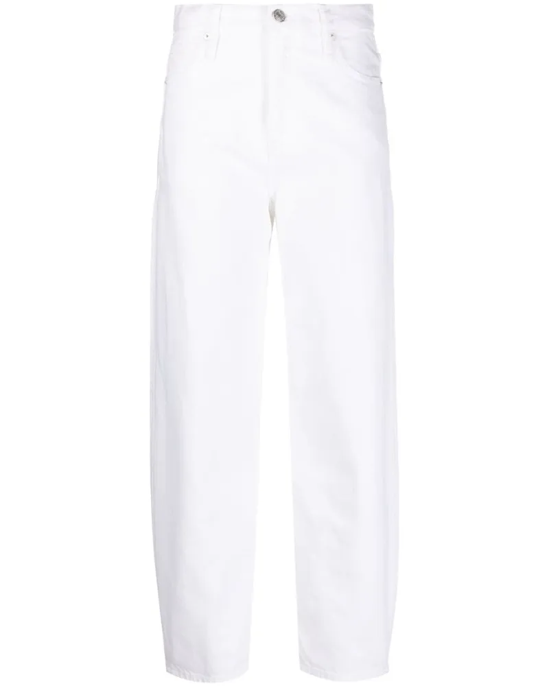 Frame Denim Jeans mit hohem Bund - Weiß Weiß