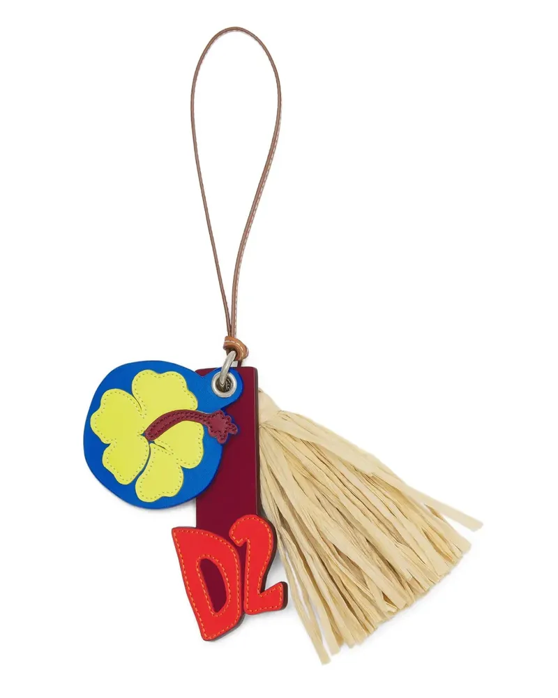 Dsquared2 Schlüsselanhänger mit Logo-Patch - Rot Rot