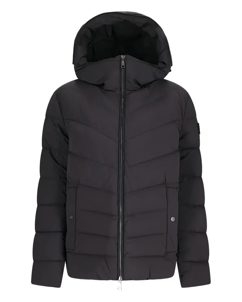 ADD Gesteppte Kapuzenjacke - Schwarz Schwarz