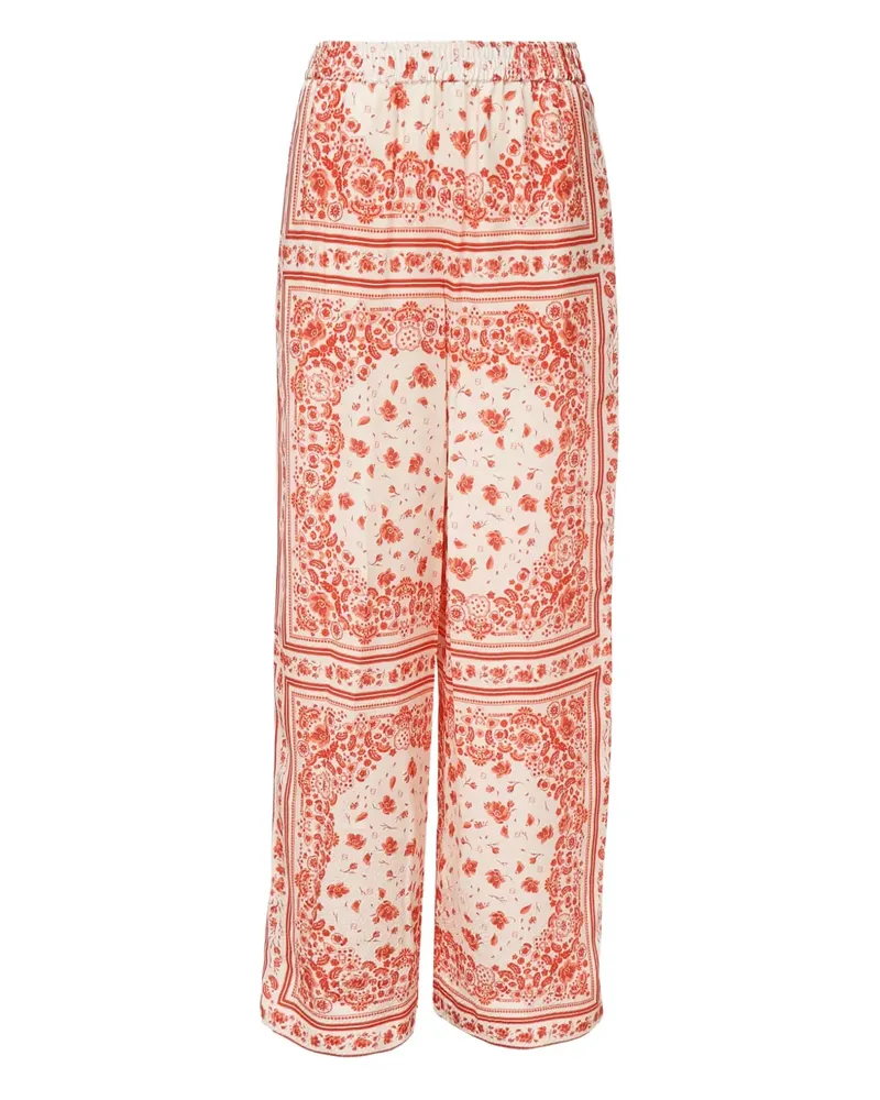 Fendi Hose mit Bandana-Print - Weiß Weiß